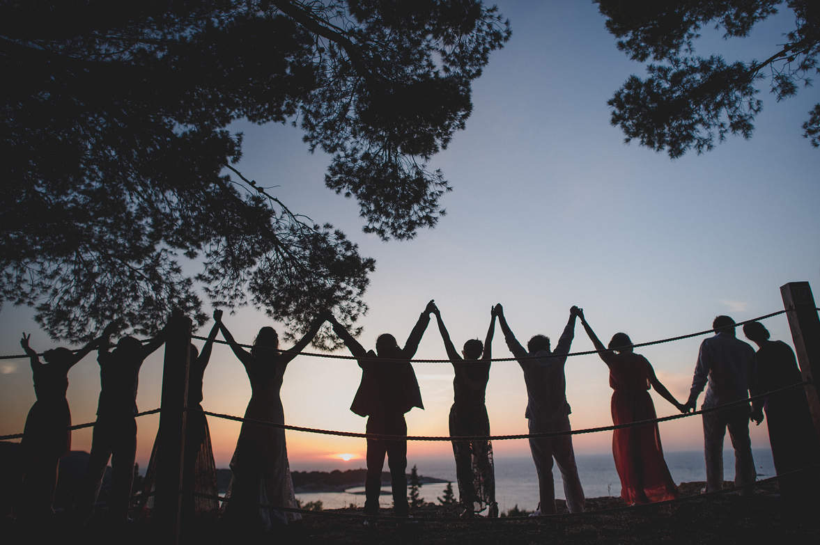 stunning wedding on Island Vis Croatia
